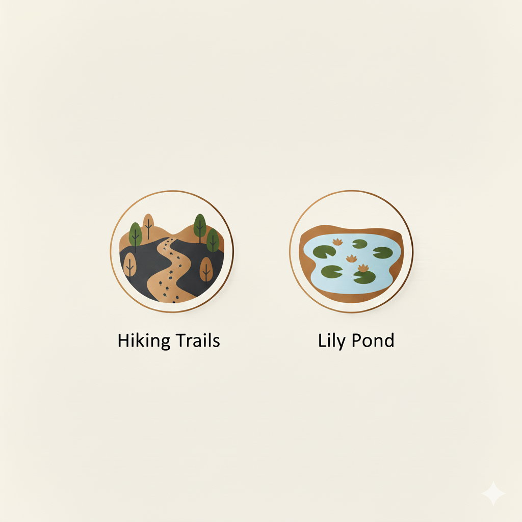 Hiking Trails & Lily Pond