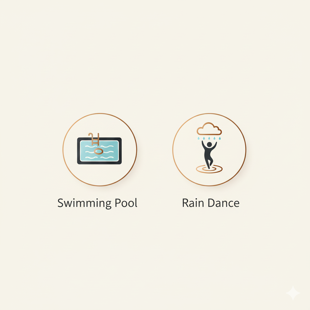 Swimming Pool & Rain Dance