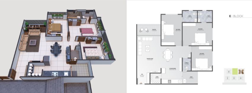 3BHK Divyajyot Sarang Lakeview