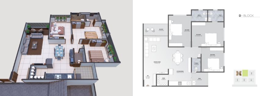 3BHK Divyajyot Sarang Lakeview