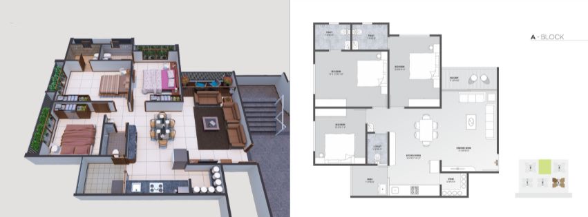 3BHK Divyajyot Sarang Lakeview