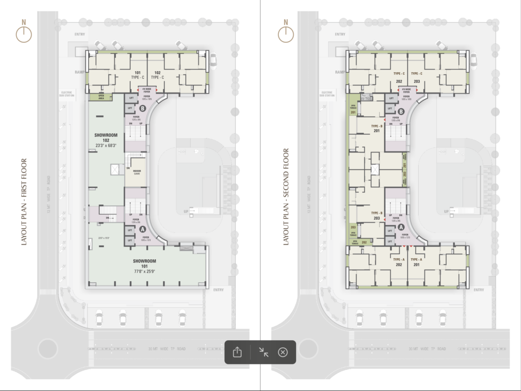 SKYWALK MANGALAAM 3BHK