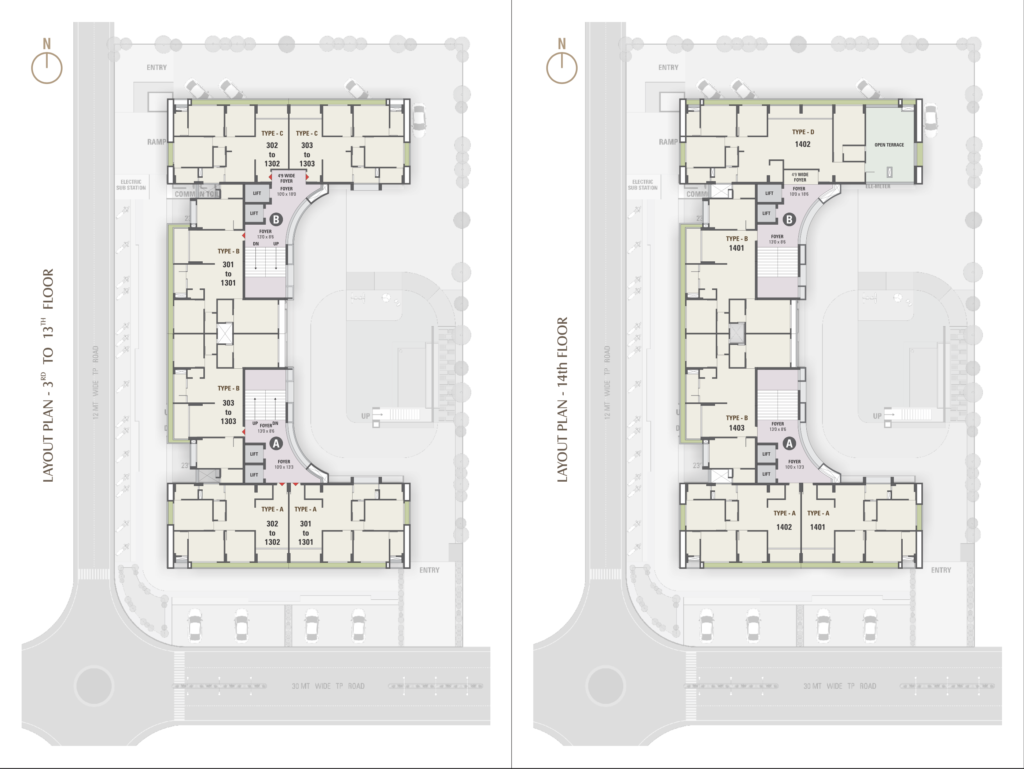 SKYWALK MANGALAAM 3BHK